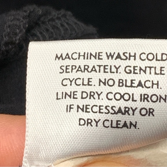 Eileen Fisher Dress Black Cold Shoulder Half 3/4 Sleeve Stretch Lagenlook Size S - Picture 10 of 10